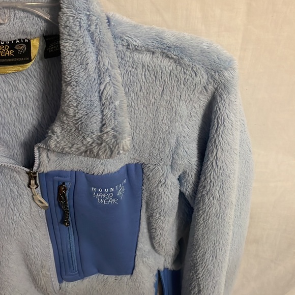 Mountain Hardwear Women’s Blue Fleece Zip Front Cold Jacket Size Medium - Picture 4 of 12